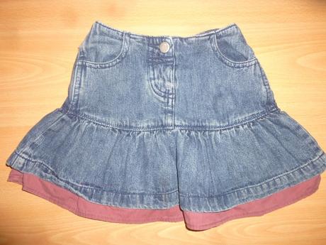 Volanikova riflova suknicka, mini mode,98