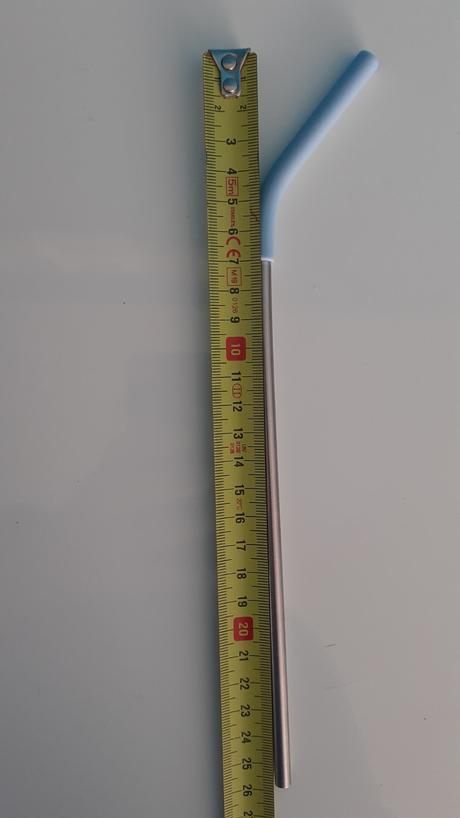 Sada 4 nerezových slamiek a čistiacej kefky, 