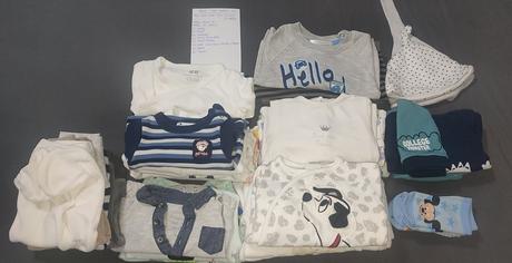 Balík oblečenia chlapec zima 62, 50–62