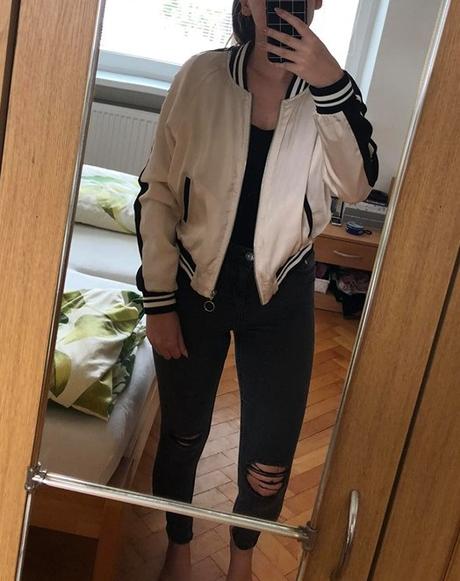 Štýlová bombera, fishbone,s