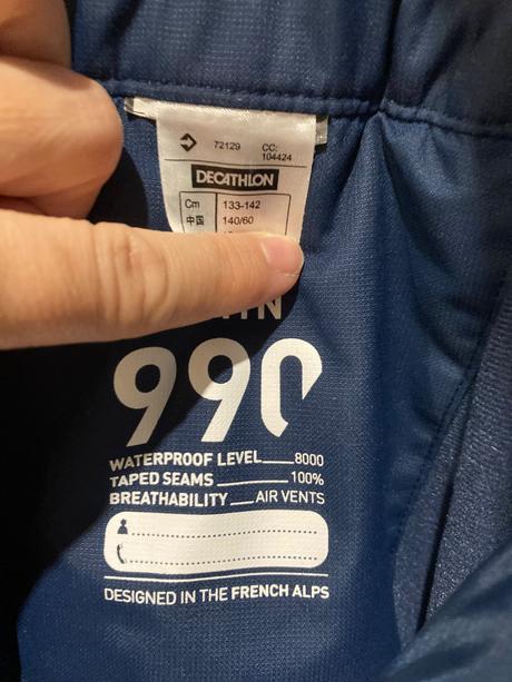 Lyziarske nohavice, decathlon,134