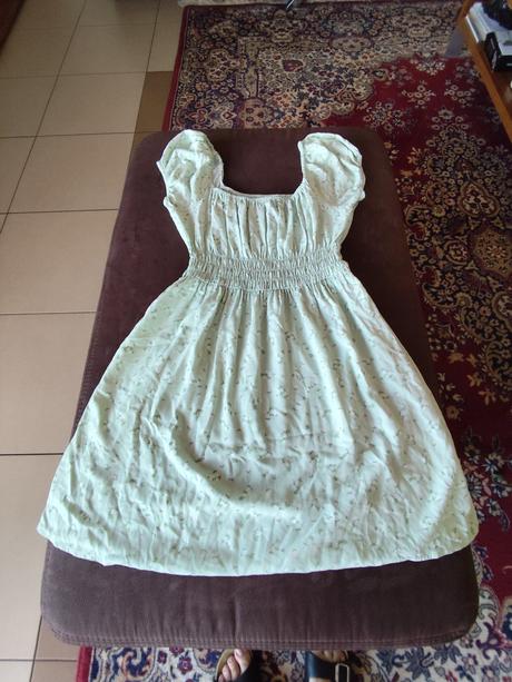Ľahké letné bledozelené šaty, veľ.m, zn. cotton on, m