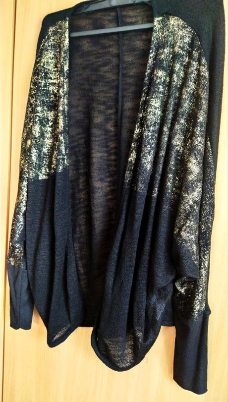 Zlato - čierny cardigan,