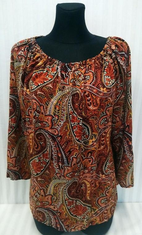 Dámsky top s hnedým vzorom, nkd, m-l, nkd,l