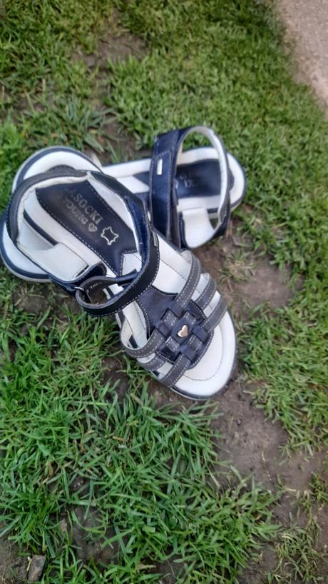 Kožené sandálky, lasocki,34