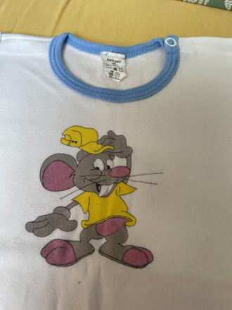 2x body s myšiakom a modré body č.62/68, 68