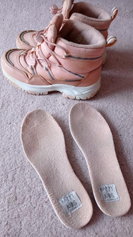 Ružové termo čižmy tchibo, 28/29, tcm,28