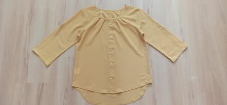 Jemná horčicová blúzka, s