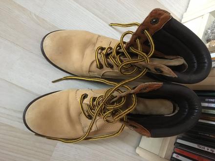 Kožené kotníkové čižmy na platforme zn. wojas, 37