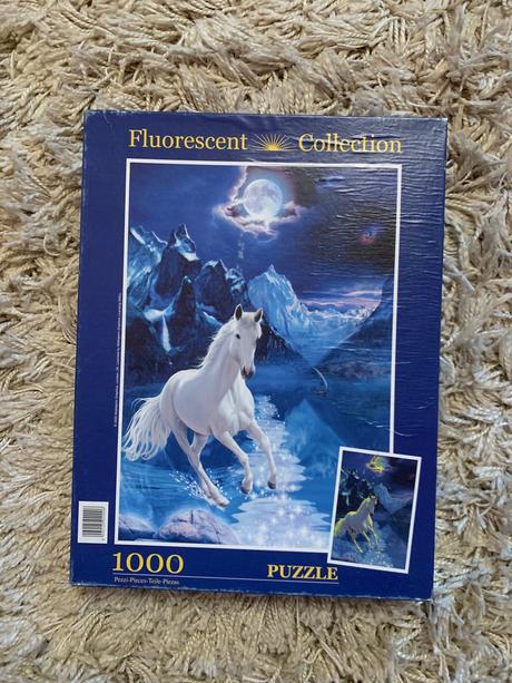 Flórescentné puzzle 1000ks,