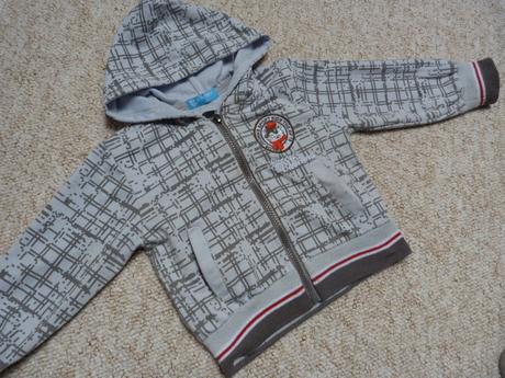 Sivá mikina 9-12m, f&f,80