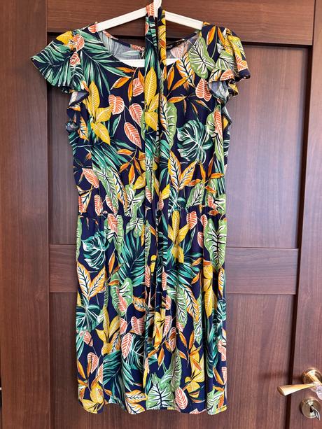 Viskozove saty s opaskom, f&f,38