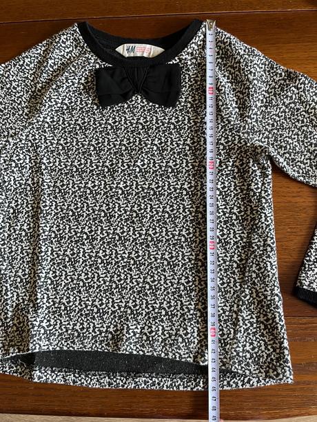 Elegantný pulóvrik s mašľou 122/128, h&m,122