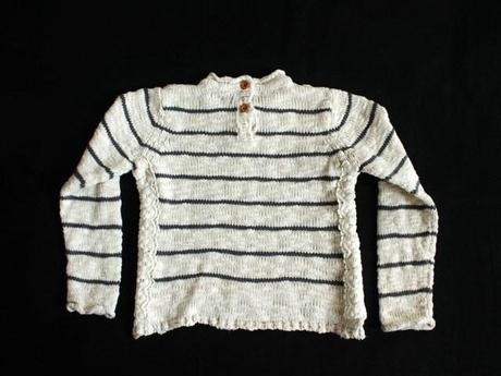 Bavlnený pruhovaný s čipkou next veľ. 2-3 r.a, next,98