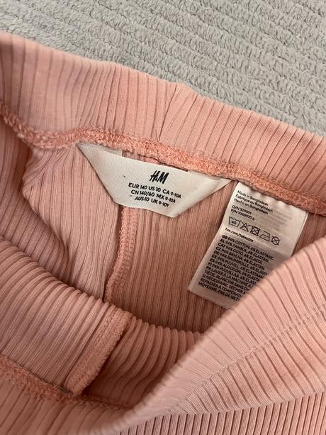 Rebrované legíny, h&m,140