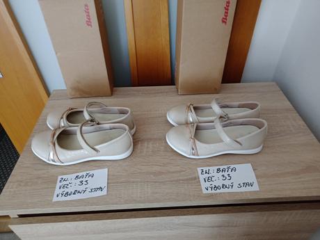 Dievčenské balerínky zn.bata veľ.33, baťa,33