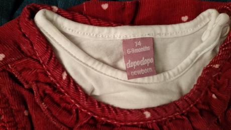 Dievčenské menčestrové šaty, dopodopo,74