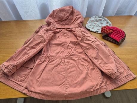 Dievčenský prechodný kabát h&m + darček, h&m,110