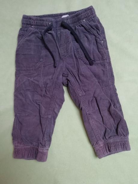 Nohavice oteplene, h&m,80