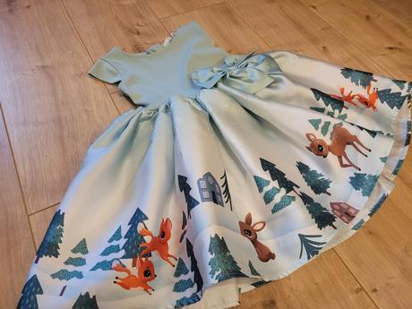 Nádherné vianočné šaty s bohatou sukňou h&m, h&m,98