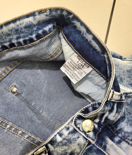 Vyšívané rifle realty jeans m/l, m