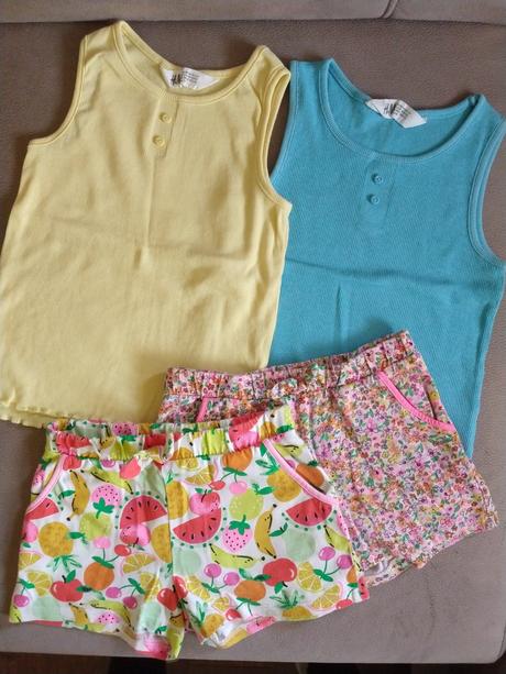 2x rebrované tielko 98-104, h&m,104