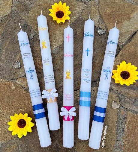 Personalizované sviečky na prvé sväté prijímanie, 