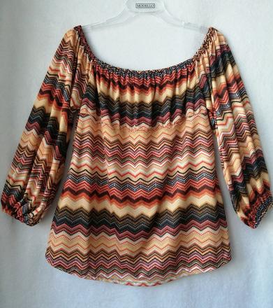 Pekná pohodlná blúzka s 3/4 rukávom, 40