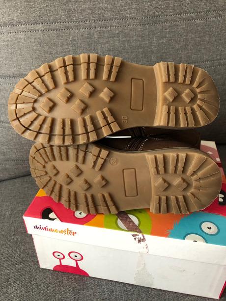 Kožené hnede cizmicky minimonster, veľkosť 30, 30