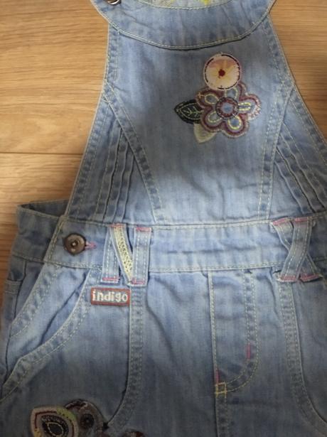 Riflové šaty / sukňa na traky, veľ.98, marks & spencer,98