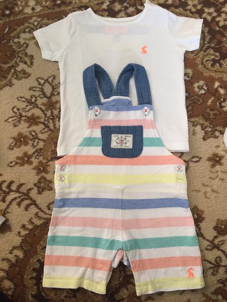 Joules tricko a kratke nohavice na traky set, next,74