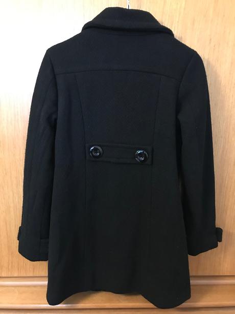 Elegantný čierny zimný kabát, new yorker,34