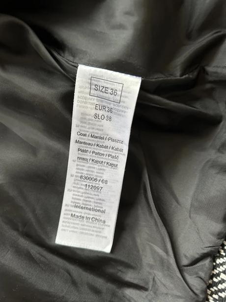 5x oblečený kabát s prímesou vlny, orsay,s