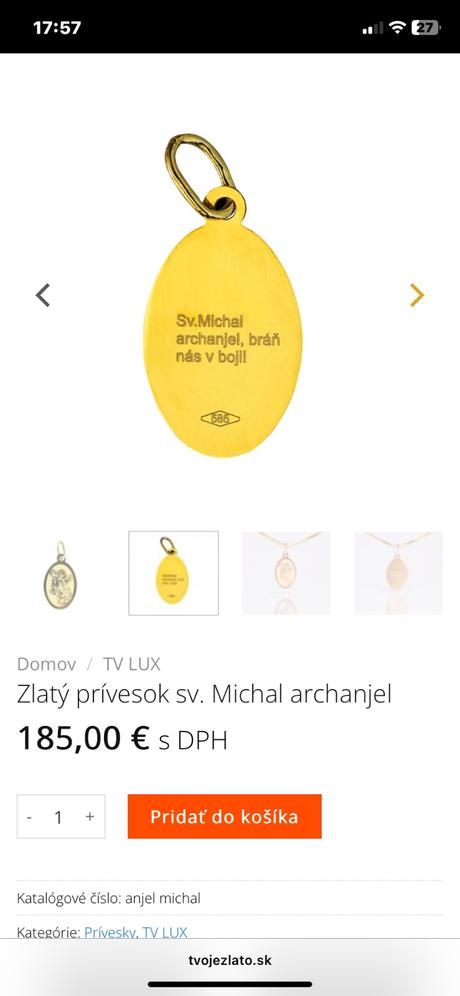 Zlatý prívesok, 