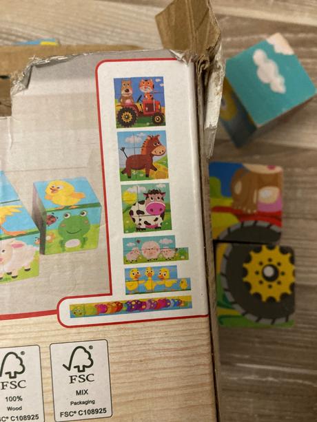 Playtive drevené kocky, 