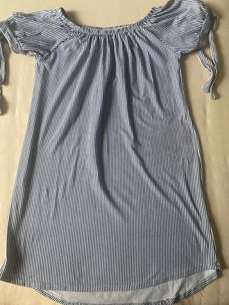 Pásikavé španielske šaty, l