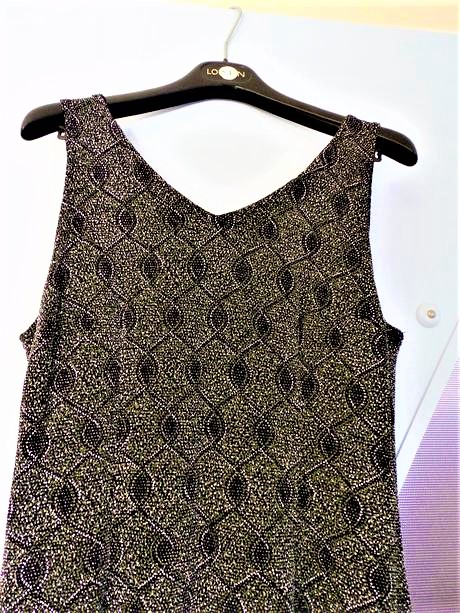 Lurexové spoločenské šaty, l