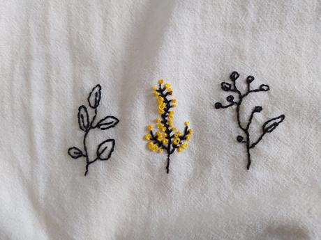 Vyšívaná taška -kvety, 