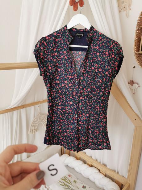 Cottage kvetovana bluzka stradivarius, stradivarius,s