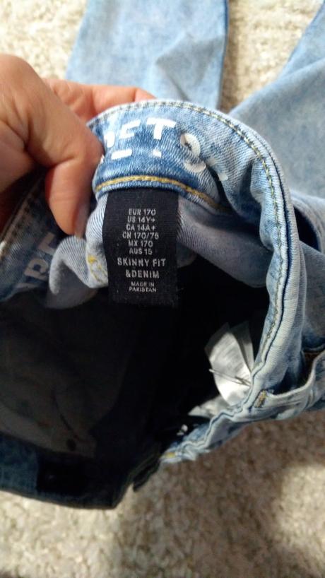 Rifle skiny fit 14+, h&m,170