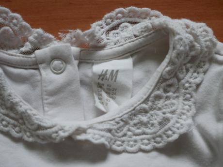 Elegantné body s golierikom, h&m,92