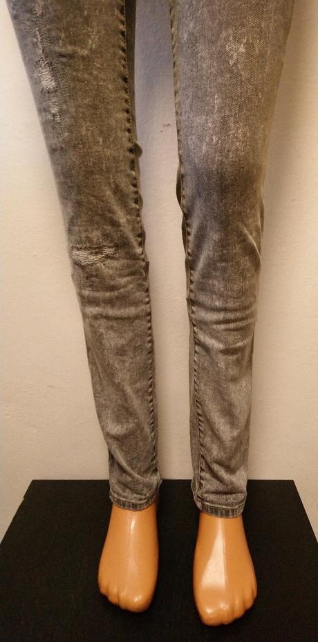 Dámske elastické sivé rifle, newplay, s