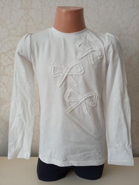 Dievčenské tričko s mašličkami ovs (5-6 r.), ovs,116