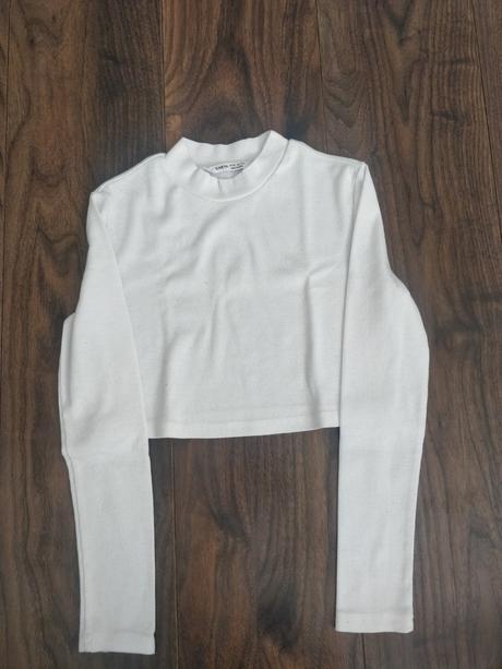 Biely crop top, 152