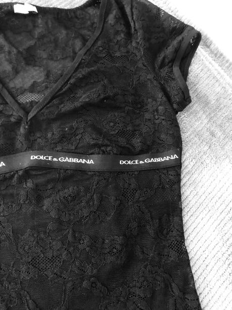 Dolce gabbana original krásny cipkovy top m/l, m