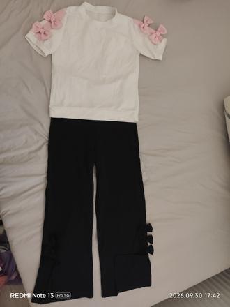 Elegantné nohavice na gumu s mašlami, reserved,164
