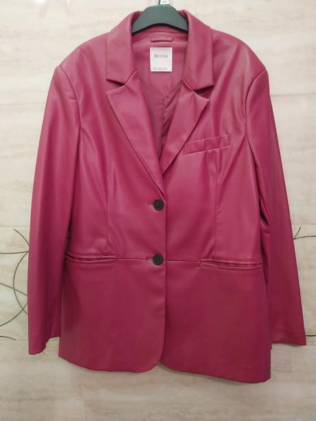 Kožené sako, bershka,l