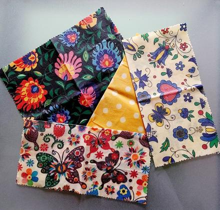 Voskove obrusky na potraviny, 