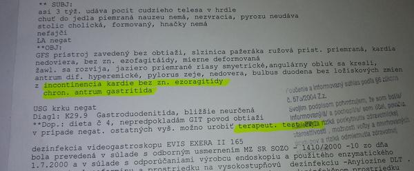 Je môj nález reflux?