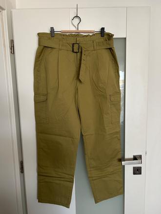 Cargo nohavice s vysokým pasom, c&a,42